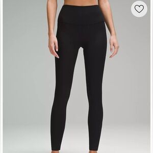 Lululemon Black Align Ribbed High-Rise Pant 28" - Size 10